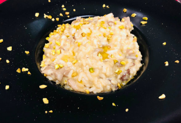 Ricetta “Risotto ai funghi e pistacchi”