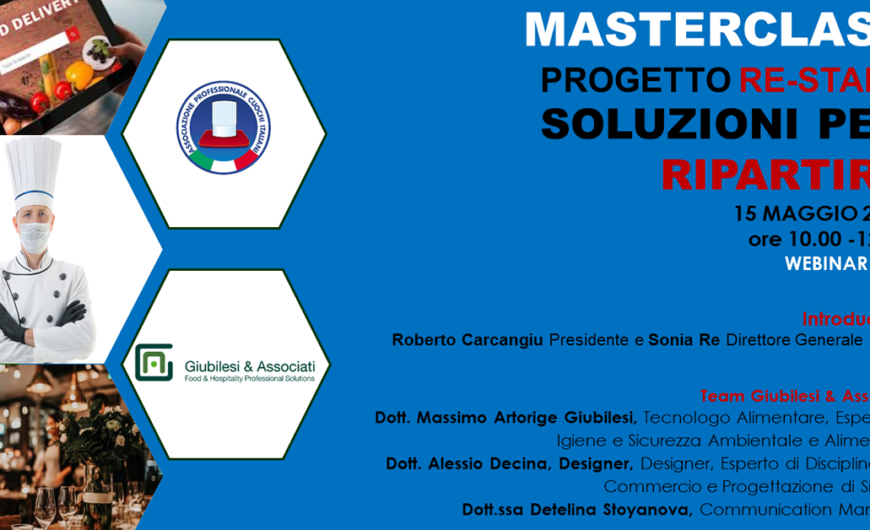 PROGETTO RE – START: SOLUZIONI PER RIPARTIRE. MASTERCLASS CON APCI